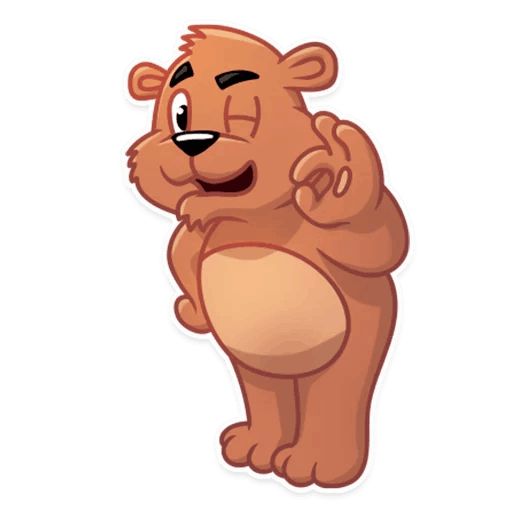 Sticker “Marty the Bear-8”