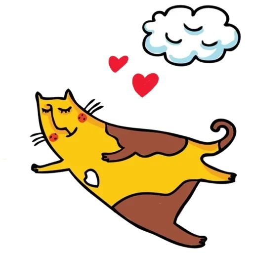 Sticker “Yellow Home Cat-10”