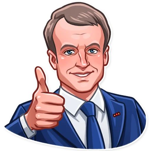 Sticker “Emmanuel Macron-3”