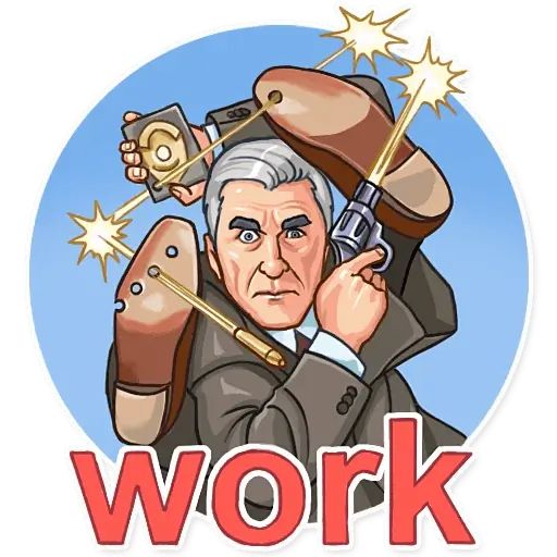 Sticker “Leslie Nielsen-7”