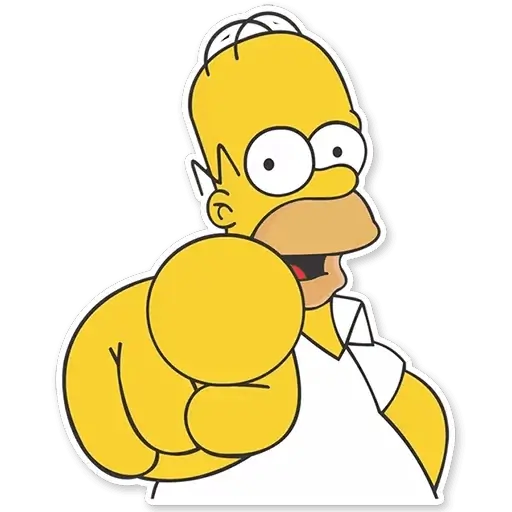 Homer Simpson Sticker Telegram Simpsons Comics Series, Homer's Barbershop  Quartet, Homer Simpson, Sticker, Telegram png