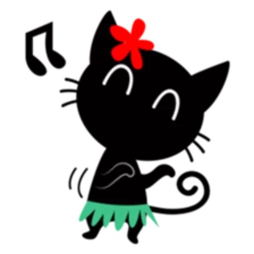 Sticker “Black Cat-8”