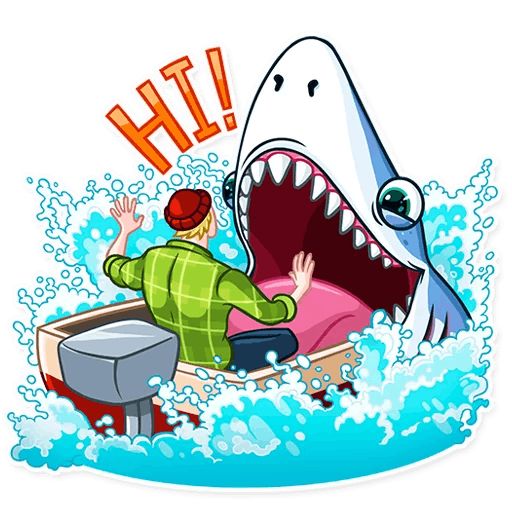 Sticker “It's a Shark!-5”