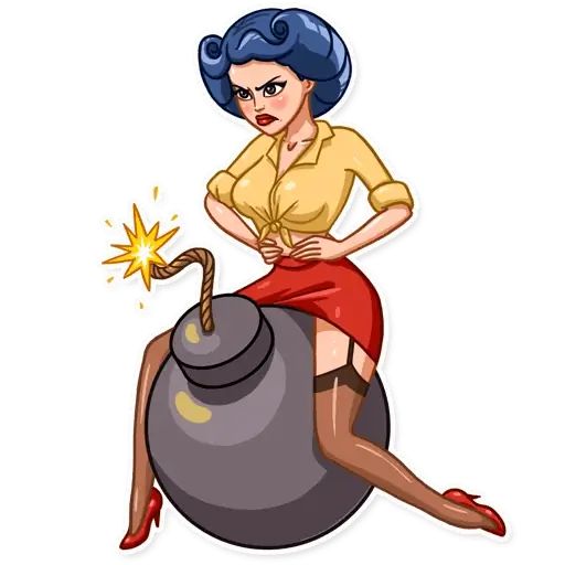 Sticker “Pin-up Babes-11”