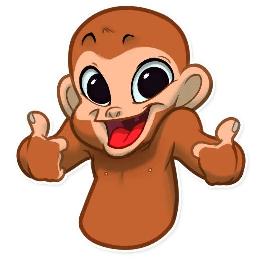Sticker “Happy Monkey-2”