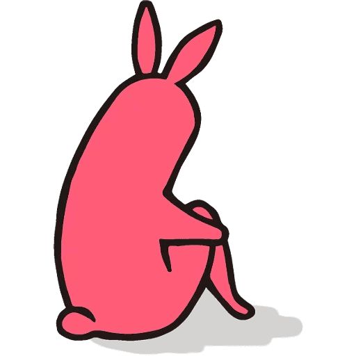 Sticker “Pink Rabbit-10”