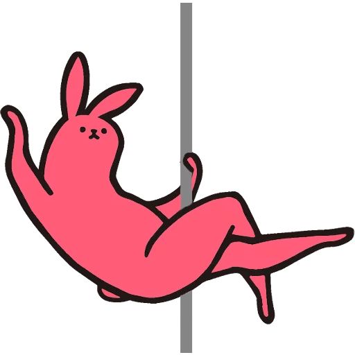 Sticker “Pink Rabbit-3”