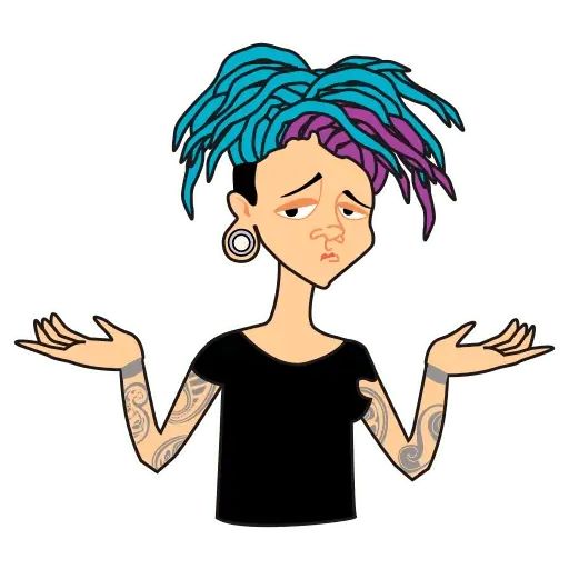 Sticker “Tattooed Girl-1”