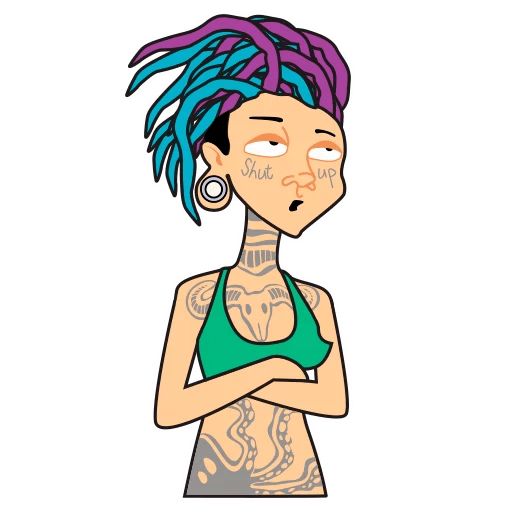 Sticker “Tattooed Girl-5”