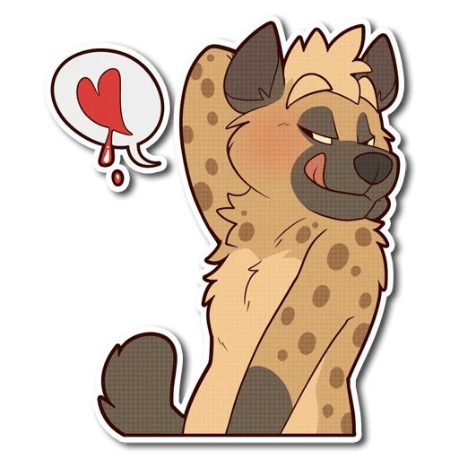 Sticker “Spotted Hyena-2”