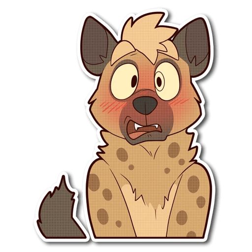 Sticker “Spotted Hyena-3”