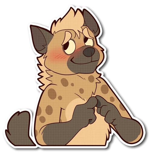 Sticker “Spotted Hyena-5”