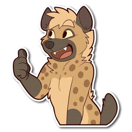 Sticker “Spotted Hyena-6”