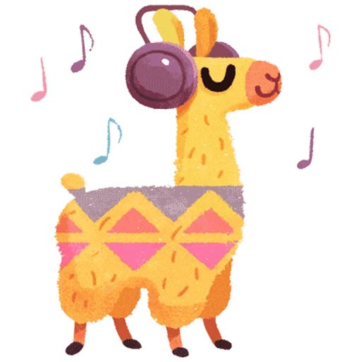 Sticker “Hipster Llama-4”