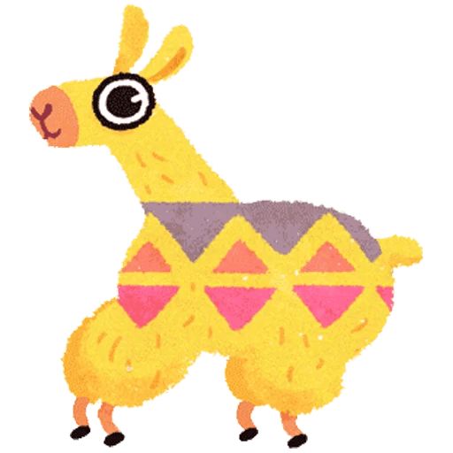 Sticker “Hipster Llama-6”