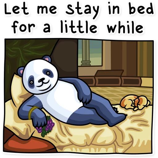 Sticker “Lazy Panda-12”