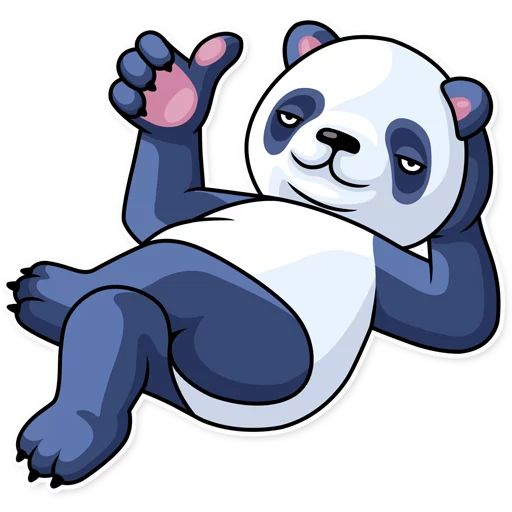 Sticker “Lazy Panda-3”