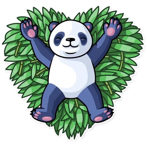 Sticker “Lazy Panda-4”