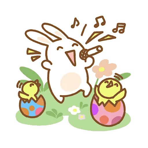 Sticker “Easter bunny-4”