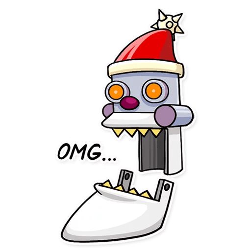 Sticker “Robo Santa-4”