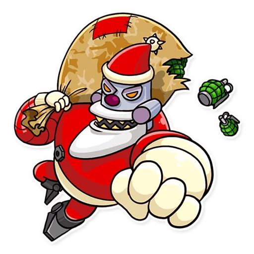 Sticker “Robo Santa-8”