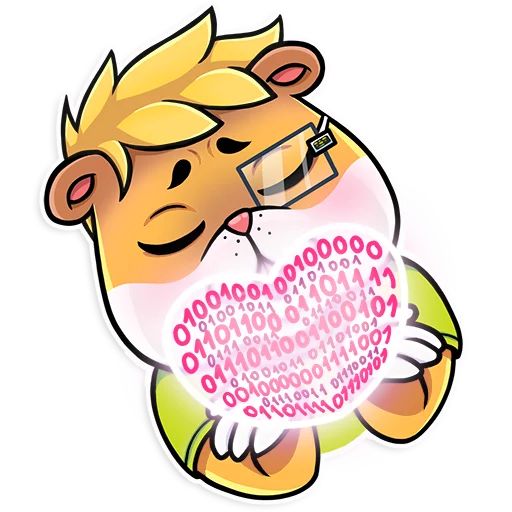 Sticker “Crypto Hamster-3”