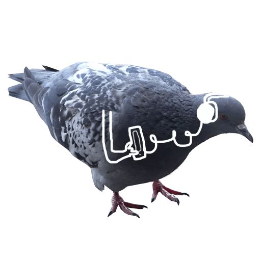 Sticker “Pigeon With Hands-7”
