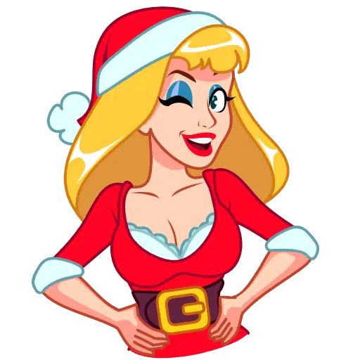 “Party Girl” animated sticker set for Telegram