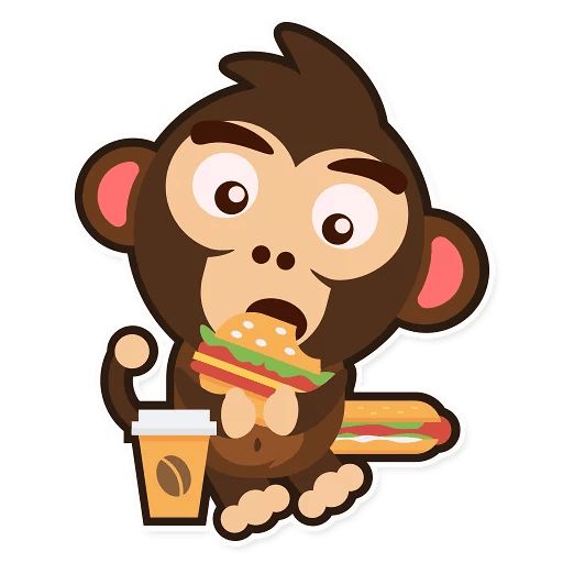 Sticker “Happy Monkey-11”