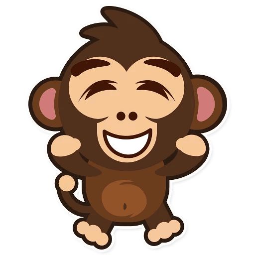 Sticker “Happy Monkey-4”