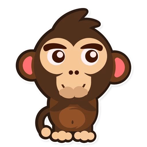 Sticker “Happy Monkey-6”