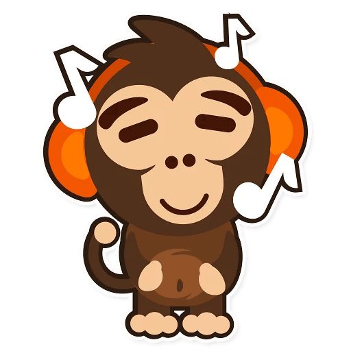 Sticker “Happy Monkey-7”