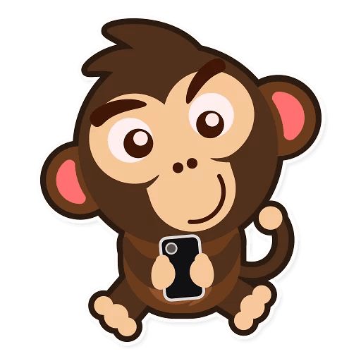 Sticker “Happy Monkey-8”
