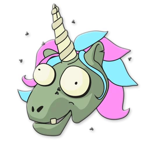 Sticker “Unicorn Zombie-2”