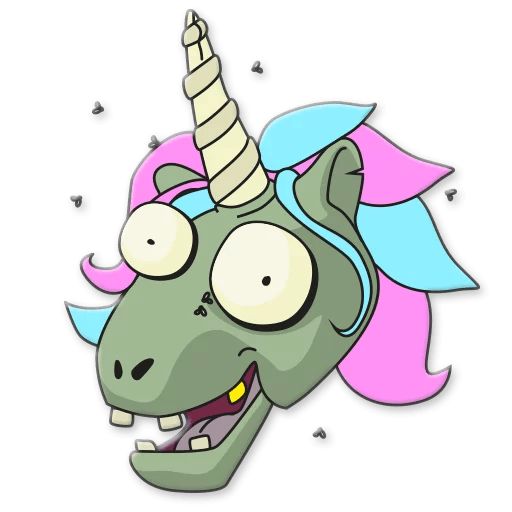 Sticker “Unicorn Zombie-3”