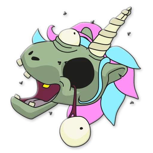 Sticker “Unicorn Zombie-5”