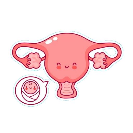 Sticker “Cute Uterus-8”