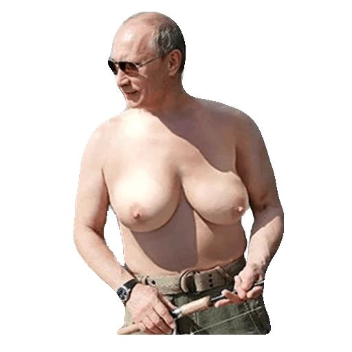 Стикер «Путин на рыбалке-7»