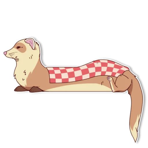 Sticker “Ferret Pack-8”