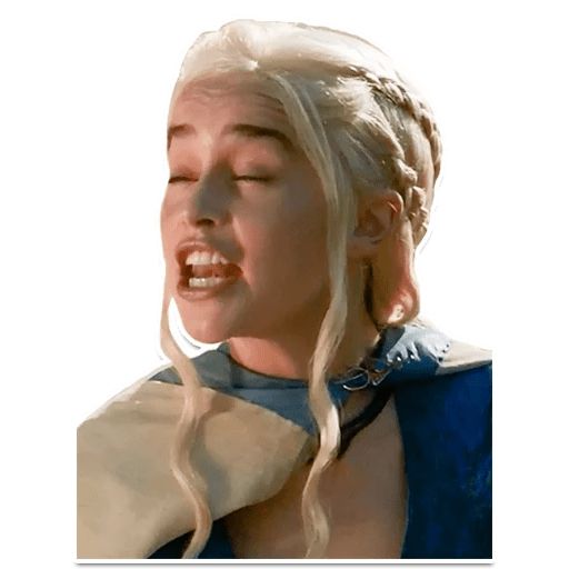 Sticker “Emilia Clarke Makes Weird Faces-10”