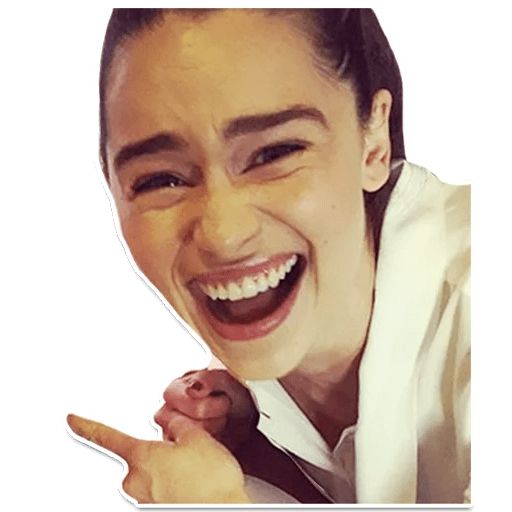 Sticker “Emilia Clarke Makes Weird Faces-11”