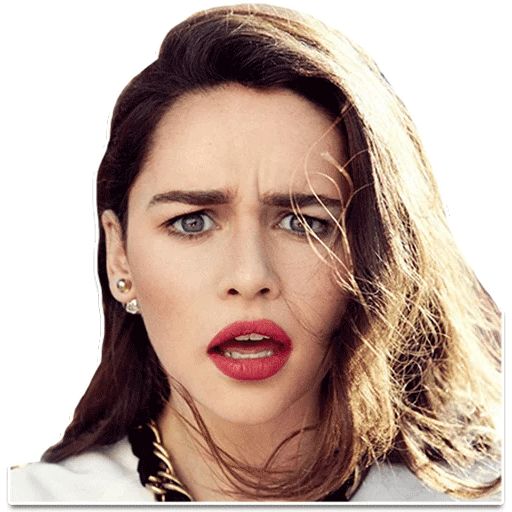 Sticker “Emilia Clarke Makes Weird Faces-5”