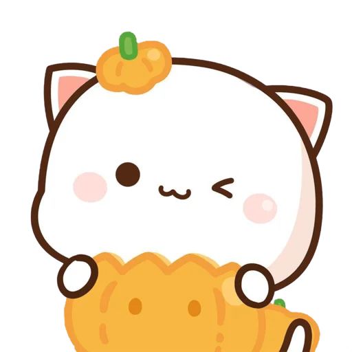 Sticker “Mochi Peach Cat Halloween-7”