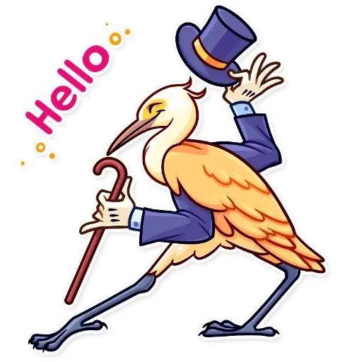 Sticker “Birds With Arms-5”
