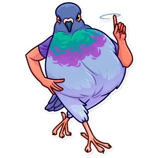 Sticker “Birds With Arms-9”