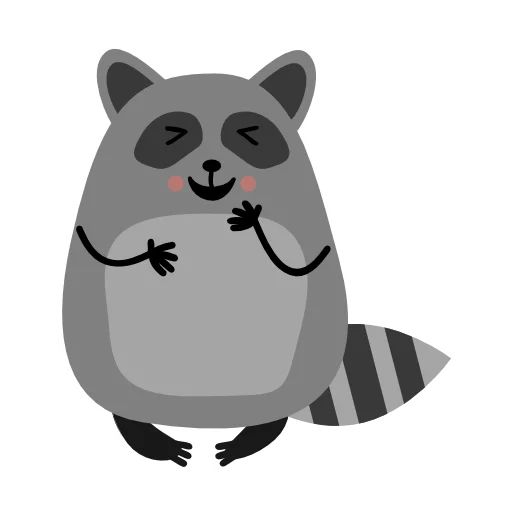 Sticker “Raccoon Nikita-10”