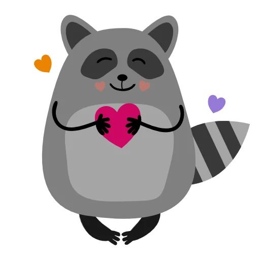 Sticker “Raccoon Nikita-4”