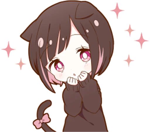 Sticker “Cat Girl-2”