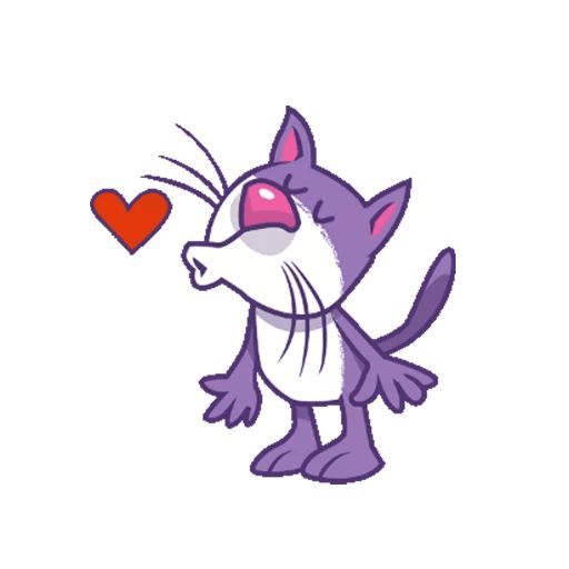 Sticker “Purple Cat-10”