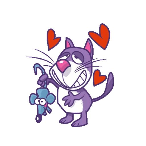 Sticker “Purple Cat-11”